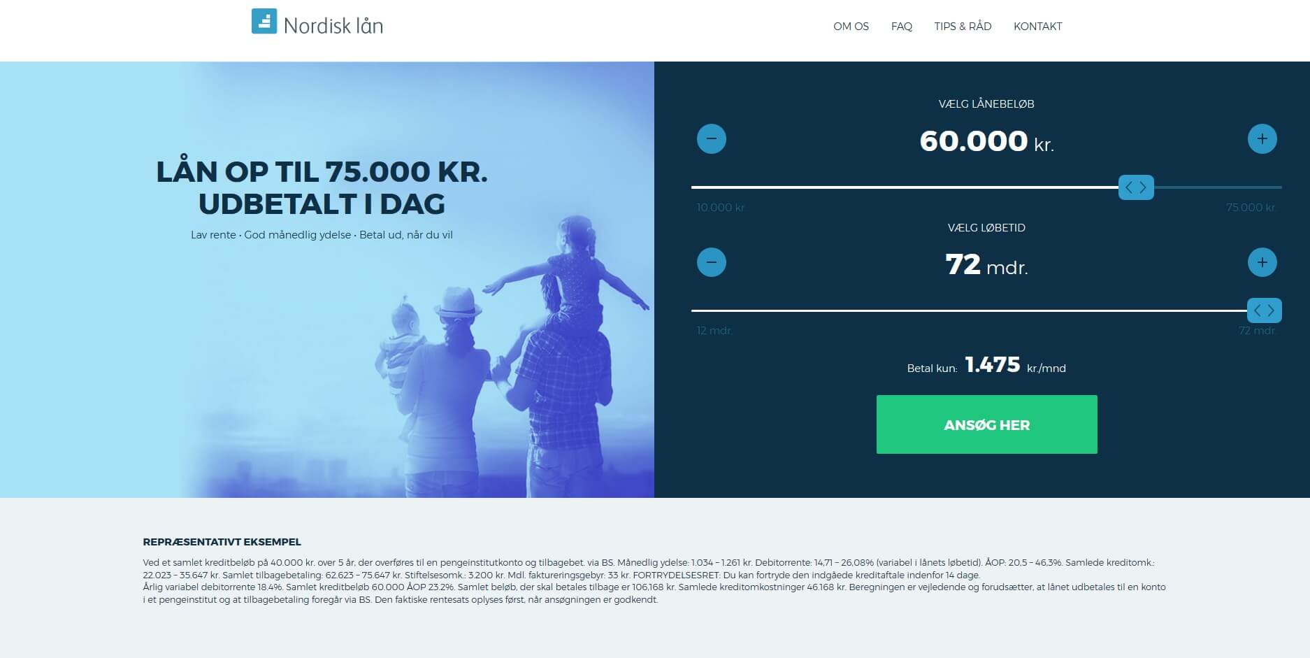 Nordisk lån - Lån op til 75.000